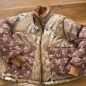 American Eagle Paisley Reversible Bomber Jacket